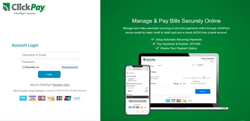 ClickPay Login
